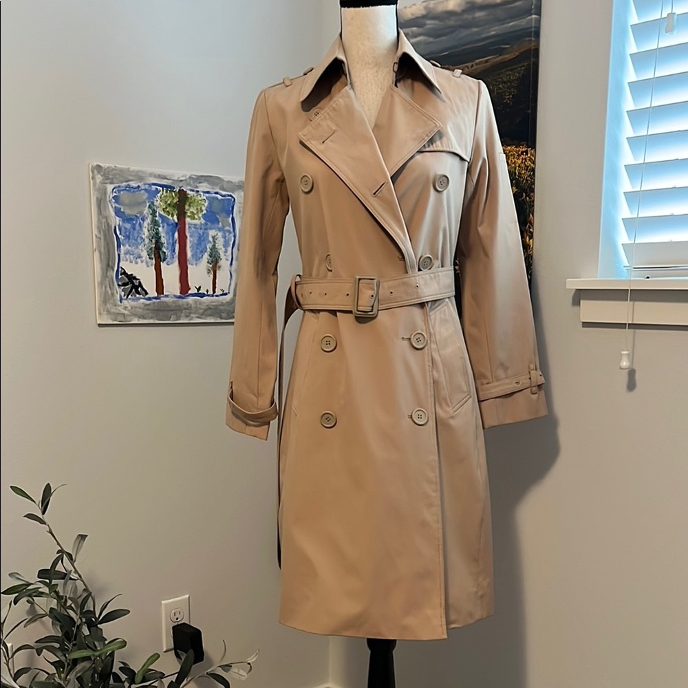 Norma Kamali Double Breasted Trench